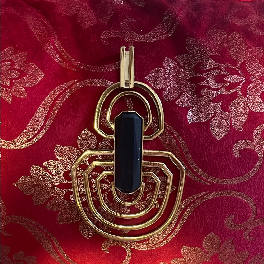 Elegant Gold and Blue pendant